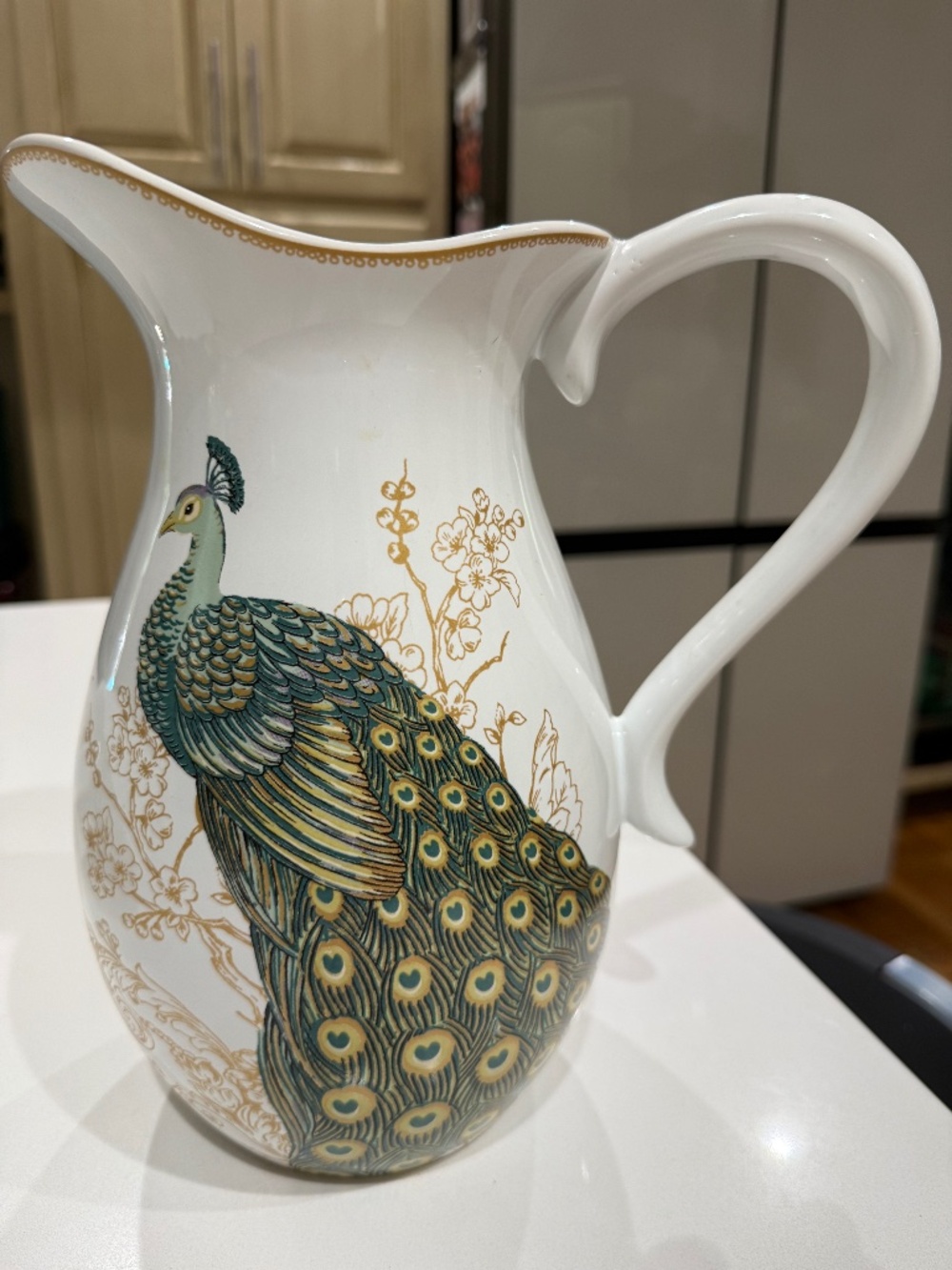 Serene Peacock Pitcher by 222 Fifth